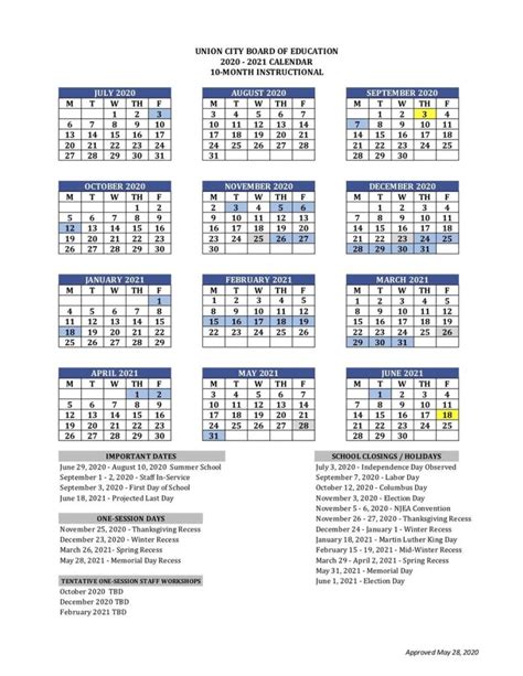 U New Haven Academic Calendar